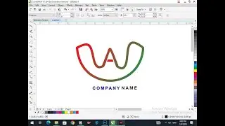 A W logo in Corel Draw. Corel Draw Tutorial. #logo #logodesign #coreldraw
