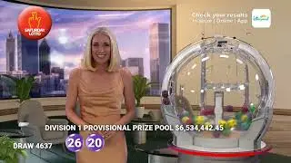 Saturday Lotto Results - Draw 4637 - 27 December 2025