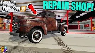 REPAIRING FORD F1 1948 SERVICE TRUCK FARMING SIMULATOR 19 PICKUP TRUCK MOD