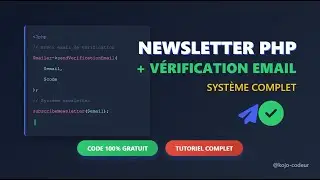 en direct avec kojo-codeur : Syst&egrave;me Email Pro PHP (Newsletter + V&eacute;rification) - Code Open Source