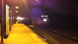 NJ Transit Train Arriving at Rahway Station (Northbound).