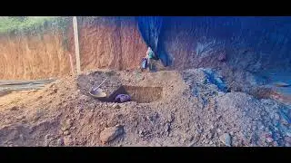 Building Earth work and site work fastest work in commercial building / PB blocks construction video