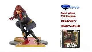 Marvel Comic Gallery Black Widow PVC Diorama Unboxing + 360