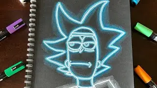 How to draw the GLOW EFFECT like a pro!(art tutorial) #art #satisfying