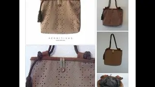 Brown  Shoulder Bag, OOAK Handmade Brown Bag, Brown Handbag,
