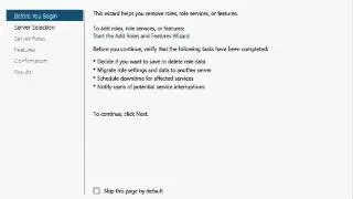 10 Remove roles from 2012 server