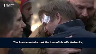 Russian missiles and Iranian drones killed three Ukrainian men, their wives and children