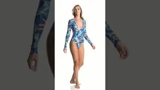 Speedo Valentina Long Sleeve One Piece Swimsuit | SwimOutlet.com