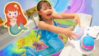 Turned in MERMAID🐠CRAZY BATH BOMB🫧CHALLENGE