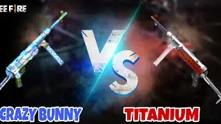 Best mp40 skin free fire | Crazy bunny mp40 VS Titanium mp40 #freefire #crazybunnymp40permanent