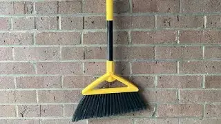 Heavy Duty Angle Broom, Perfect Broom for House,Garage,Restaurant,Kitchen,Yard Review