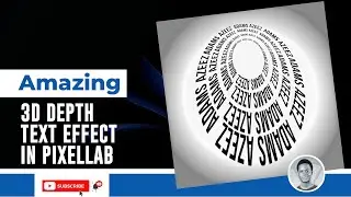 3D Depth Text Effect In PixelLab | Illustrator Like Text Style/Effect In PixelLab