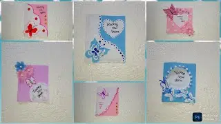Diy 6 easy new year greetings card/ how to make happy new year greetings card craft ideas/#newyear 