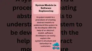 System Models in Software Engineering