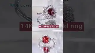 Radiant Shaped Fancy Colored Diamond Comparison Engagement Ring: Lab Grown Diamond #shorts #diamond