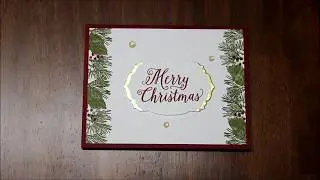 Quick & Simple Christmas Card Using the Christmas Rose Stampin' Up Stamp Set - Laura's Stamp Pad