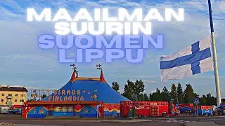 Maailman suurin Suomen lippu