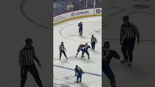 Mathieu Olivier and Josh Manson drop the gloves #hockey #icehockey #nhl #sports #fighting