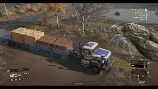 Snow Runner - Royal BM17 -  delivery bricks and wooden planks to the farm