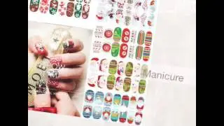 😱NEW Christmas Nail Art Transfer Sticker 3D Design Manicure Tips Decal Decoration😍