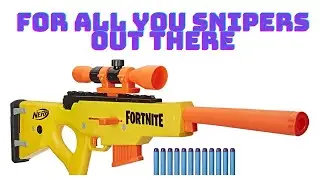 Unboxing and review of Nerf Fortnite BASR-L Bolt Action sniper rifle