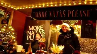 Christmas Tree Lighting Distillery District Toronto 2022 Part  1