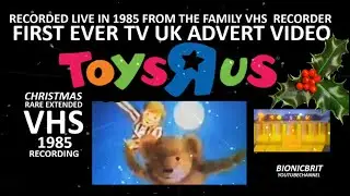First EVER 1985 TOYS R US UK ITV TV ADVERT - WALKING IN THE AIR EXTENDED EDITION - LIVE 85 VHS TAPE