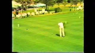 Croquet - Bernard Neal Demonstrating A 3 Ball Break In Florida In 1981