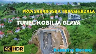 TUNEL KOBILJA GLAVA - Prva Sarajevska transferzala - RADILIŠTE HOTONJ #dronephotography #4k