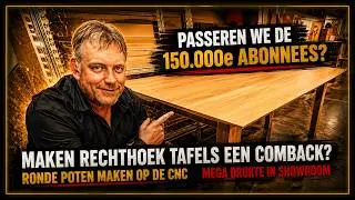 #81 | Rechthoek tafels terug van weggeweest ? Cnc frezen - Houtbewerking en Meubels maken