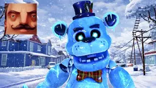 Hello Neighbor Winter - FNAF Super Fast Freddy Frostbear Part 1626