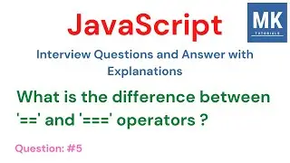 Difference between '==' & '===' in JavaScript 🔥 | JavaScript Interview Questions - #5 | #javascript