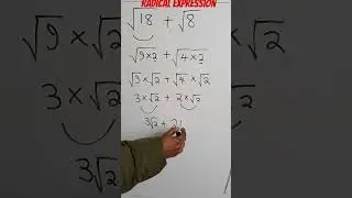 How to simplify a radical expression #mathstudents #freemathsclass #radicalexpression
