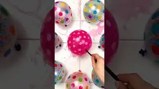 &ldquo;Color Explosion! Polka Dot Balloons Popping Satisfying ASMR 💧&rdquo; #asmr #waterballoon