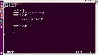 C Program to read and print elements of an array