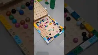 マーブルラン⭐️レゴトラック、スタッキングホールトラック、カラフルなビー玉 |Marble Run⭐️Lego Track, Stacking Hole Track, Colorful Marbles