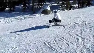 Learning to sit-ski, all it takes is perseverance!!