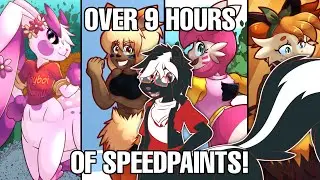 🎨Here's OVER NINE HOURS of Speedpaints I made last year (A Compilation)