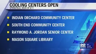 Cooling centers open during intense heat