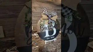 Diy Wood Round || Diy Door Hanger