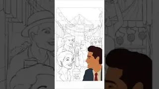 Poster illustration process  #illustrationprocess #posterart #digitalillustration #arttimelapse