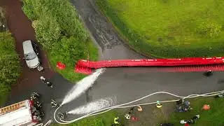 Mobile Hochwassersperren in Welver Einecke 4
