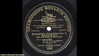 The First Ever recording of Psalms : 1908
