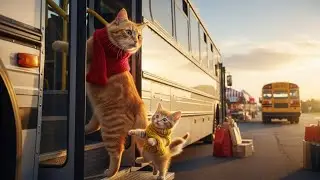 Baby Kitten Refuses to Walk! 😿 Mama Cat’s Surprise Bus Adventure 🚌❤️