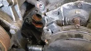 DaddyWagon progress.  March 1st 2020.  Waterpump removed.  Checking out all its little issues.