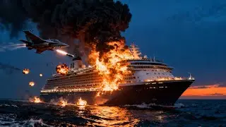 Tonight! NATO Fighter Jets Attack Cruise Ship Carrying 700 Russian Troops