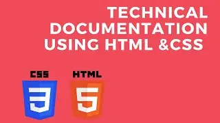 technical  documentation website using basic HTML AND CSS