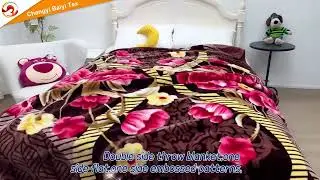 Luxuriously Soft Double-Side Throw Blanket|Customized Patterns&Perfect Comfort|Changyi Baiyi Textile