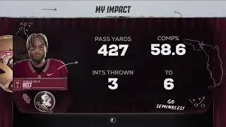 QB1 Senior Year Week1 #850Hammer