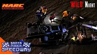 Unbelievable! A Main Top 3 in Points Crash Out - NARC 410 Winged Sprint Cars Return to Santa Maria